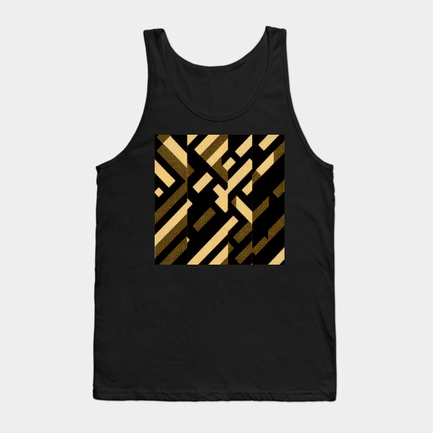 Cyberpunk yellow  military camo pattern Tank Top by SJG-digital